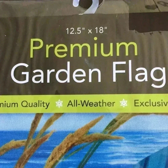 Garden Flag Fall At The Beach, ocean, nautical, pumpkins,seashells,Autumn - Picture 2 of 3